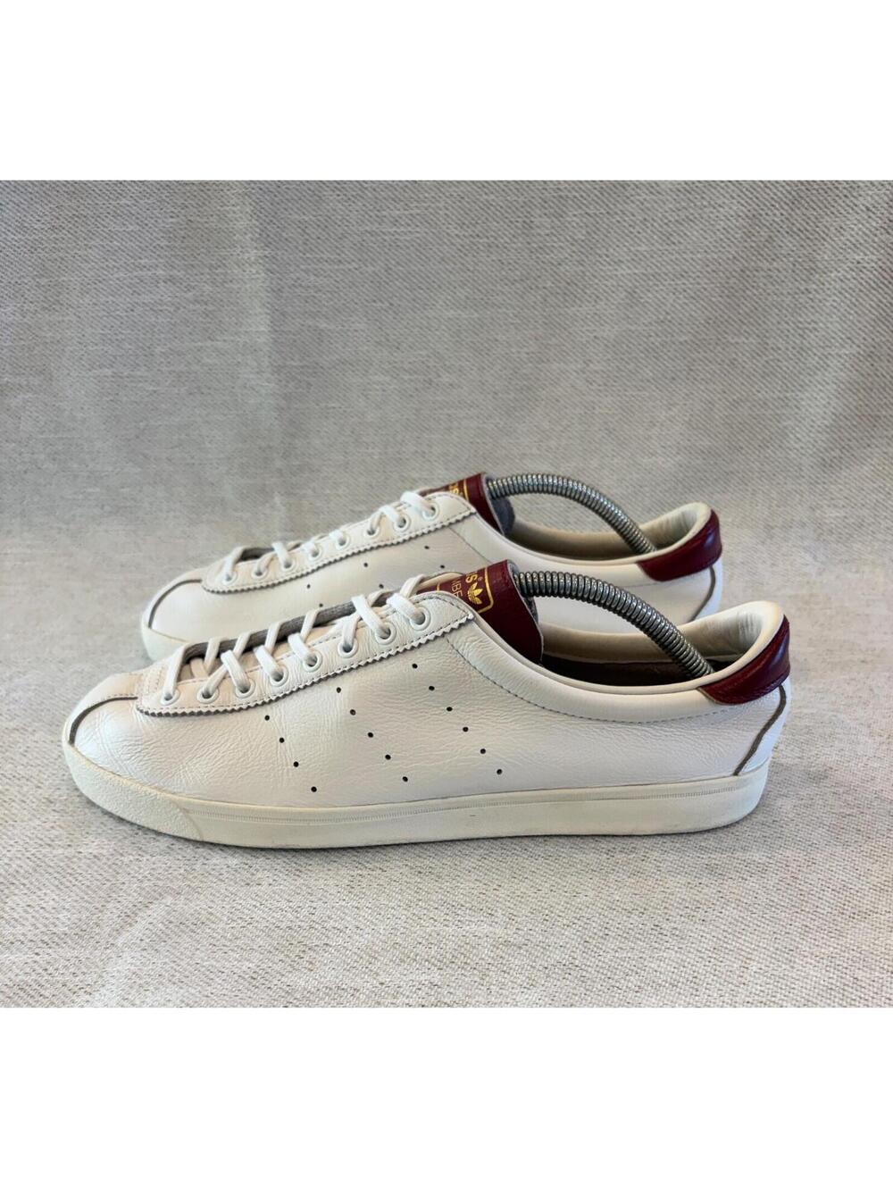 adidas Originals Lacombe White Deep Burgundy Gold Men's Size 12.5 DB3014 - Picture 5 of 10